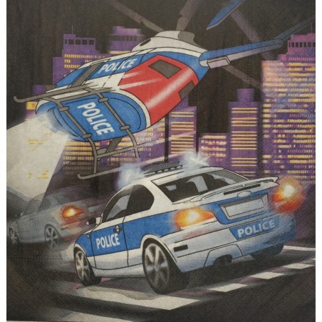 Salvetes 'Policija' 33x33 cm, 20 gab. 