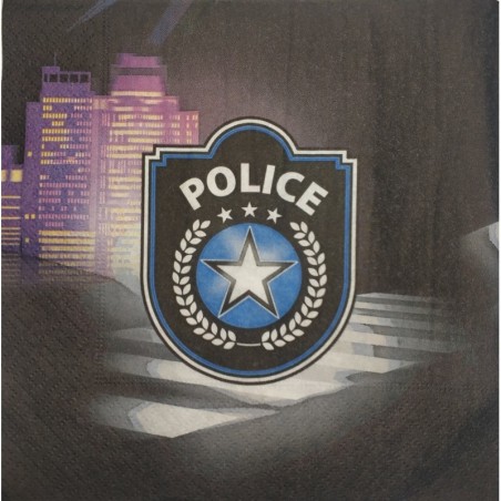 Салфетки 'Полиция' 33x33 см, 20 шт. 