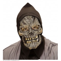 "WITCH HALF FACE FOAM LATEX MASK WITH HAIR FOR CHILDREN"