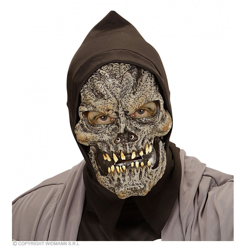 "WITCH HALF FACE FOAM LATEX MASK WITH HAIR FOR CHILDREN"