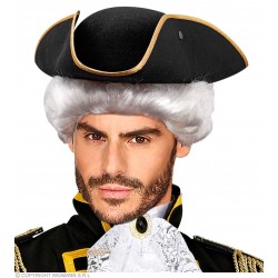 Чёрная треуголка из фетра