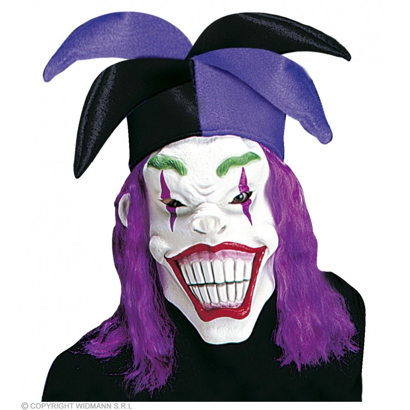 "JOKER MASK WITH HAT & WIG"