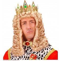 Большая брошь с красным камнем 