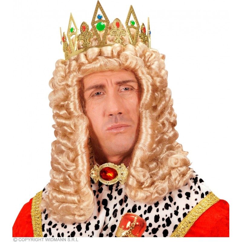 Большая брошь с красным камнем 