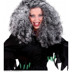 "SCARY GLOVES WITH GREEN MAXI GLITTER NAILS"