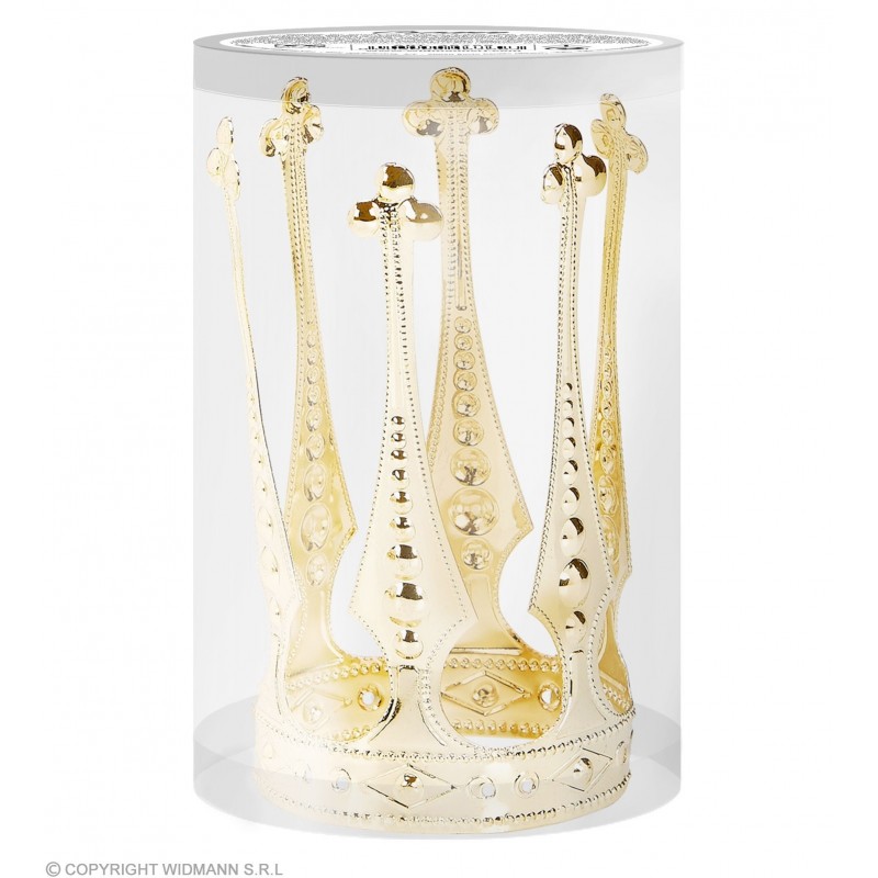 Королевская миниатюрная корона золотистого цвета из  алюминия