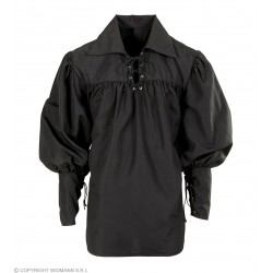 Средневековая рыцарская рубашка черная