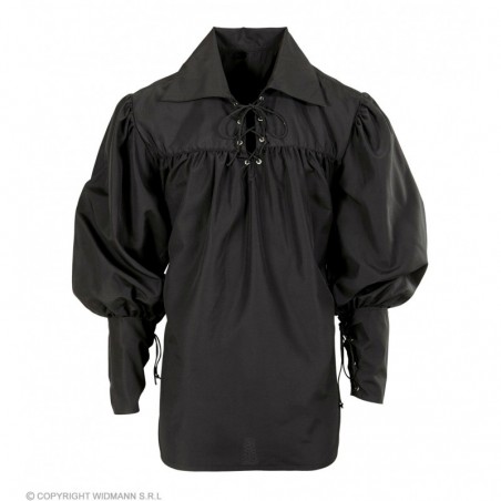 Средневековая рыцарская рубашка черная