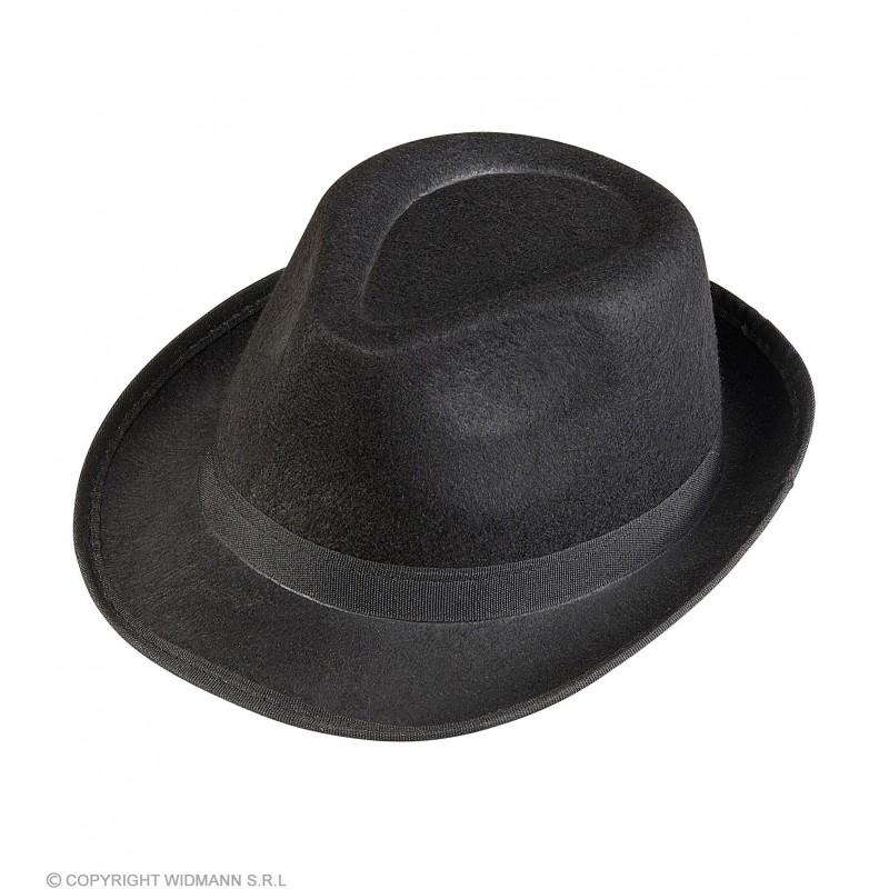 FEDORA melnās cepure filcs