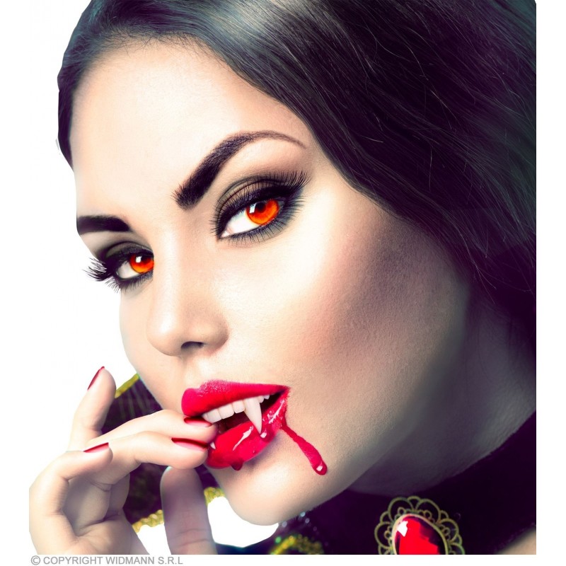 Vampīra zobi un 4 kapsulas ar asinīm