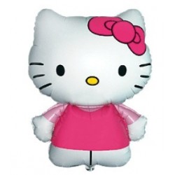 Folija balons “Hello Kitty, rozā”, liela figūra 67 x 49 cm, FM2 