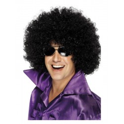 Большой афро парик, черный, синтетика 