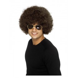 Afro parūka 70. gadu disko stila, brūna 