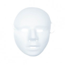 Balta maska pieaugušajiem, PVC 
