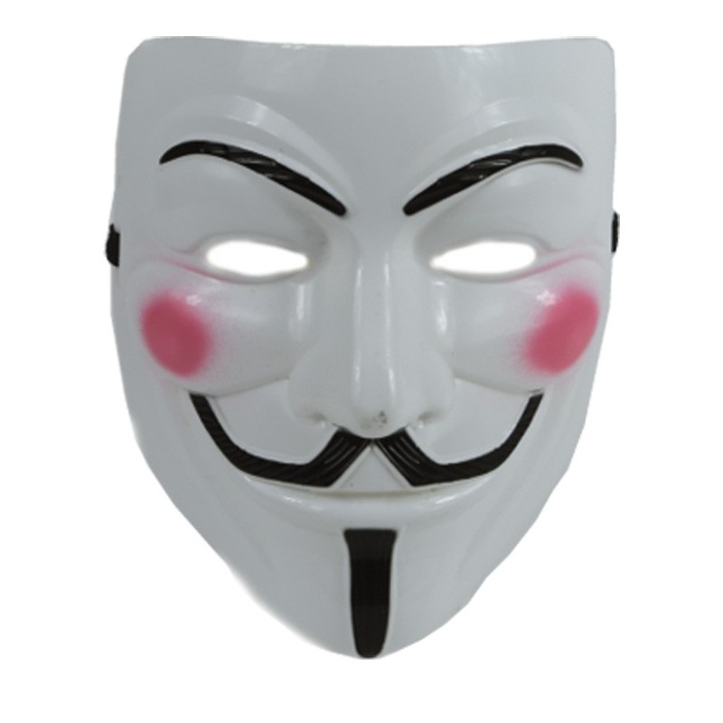 Anonīma (Anonymous) maska, balta 