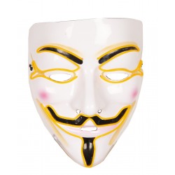Anonīma (Anonymous) maska ar LED lodītēm  