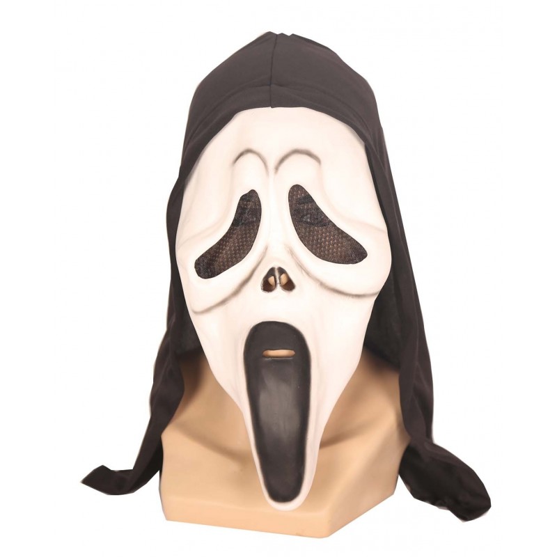 Halovīna maska Kliedziens, balta 