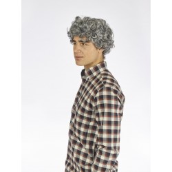 Cirtaina pelēka parūka 70. gadu disko stilā vīriešiem 