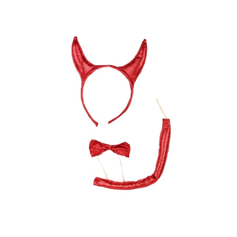 Velna komplekts - radziņi, tauriņš, aste 