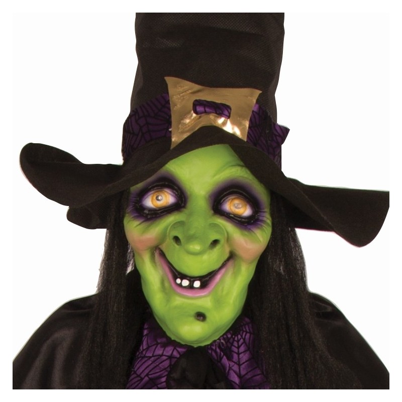 Helovīna Ragana - stāvoša dekorācija ar led gaismu un skaņu, augstums 185 cm 