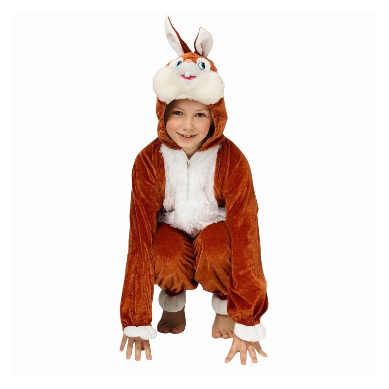Brūna zaķa (truša) plīša kostīms 104, 116, 128 cm 