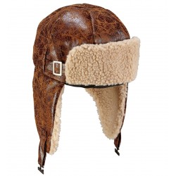 Pilota cepure, melna