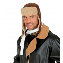 Pilota cepure, melna