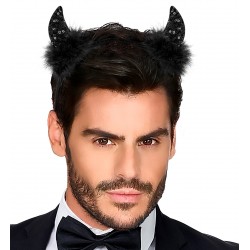 Melnie radziņi ar pūku un vizuļiem 