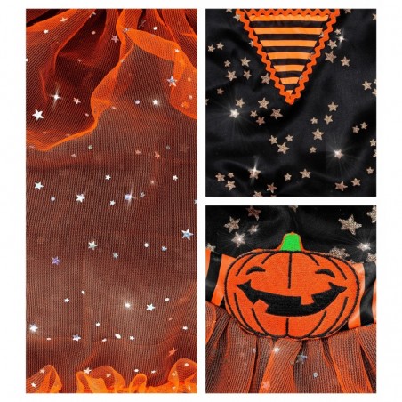 Костюм ведьмы для детей (платье и шляпа) 104 - 140 см 