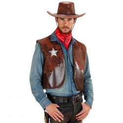 Kovboja veste, brūna 