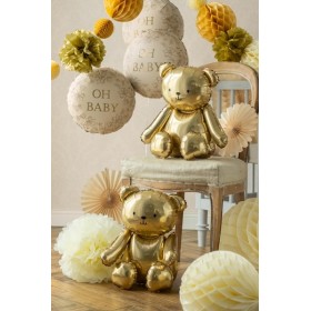 Folijas balons Lācis, 43x53 cm, zelts, 43 x 53cm