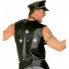 Bikeru veste ar kniedēm, ādas imitācija