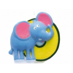 Свеча - цифра для торта, "0", Сафари, 8 см