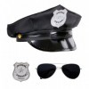 Policijas virsnieka komplekts: (cepure, brilles, nozīmīte)
 (cepure, brilles, žetons)