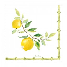 16 salvetes cm.33x33 dizains "Citrona koks"