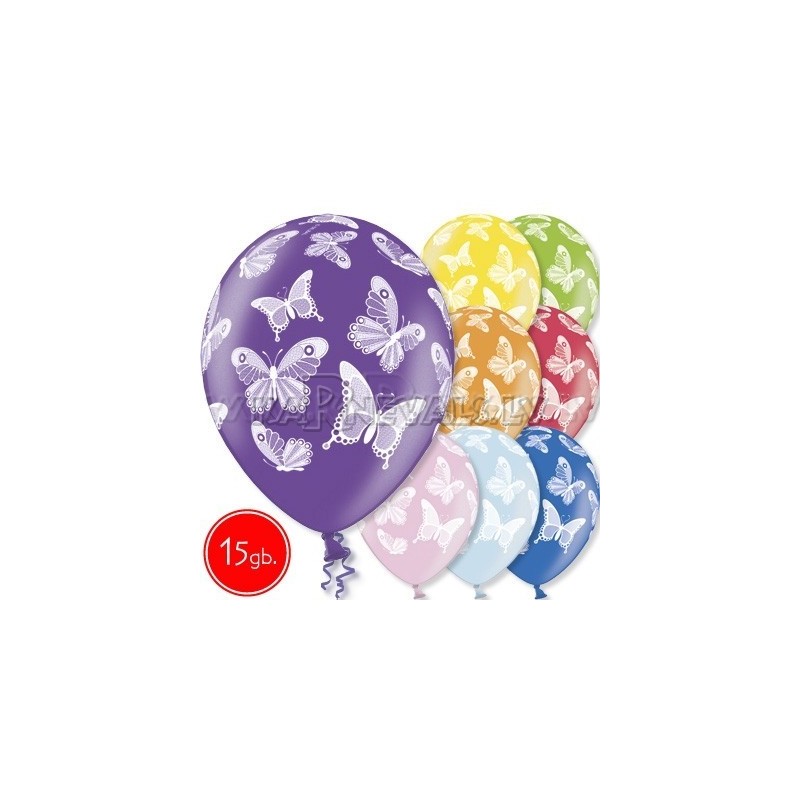 12"/30 cm lateksa baloni, Tauriīni, 15 gab.