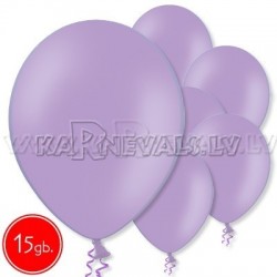 10.5"/27cm  lateksa balons,, pastels, lavenders,  15 gab. 