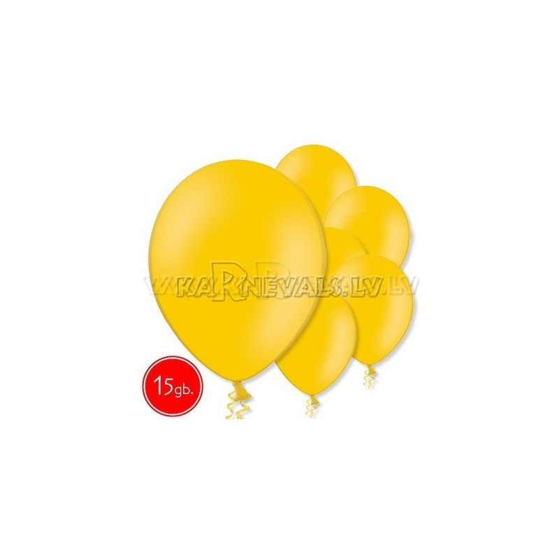 10.5"/27cm  lateksa balons,, pastels, okers,  15 gab. 