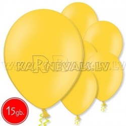 10.5"/27cm  lateksa balons, pastels, spilgti dzeltens,  15 gab. 