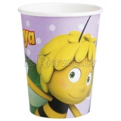 Набор прочных бумажных стаканчиков﻿ с рисунком. Тема - Пчела Майя, 266 ml, 8 шт