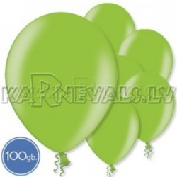 Металлик, светло-зеленые, 10.5"/27см, латексные шары, 100 шт.