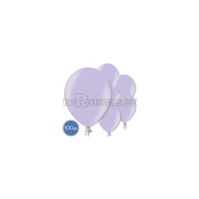 Metalliks, gaiši violeta, 12"/30cm lateksa baloni 100.gab.
