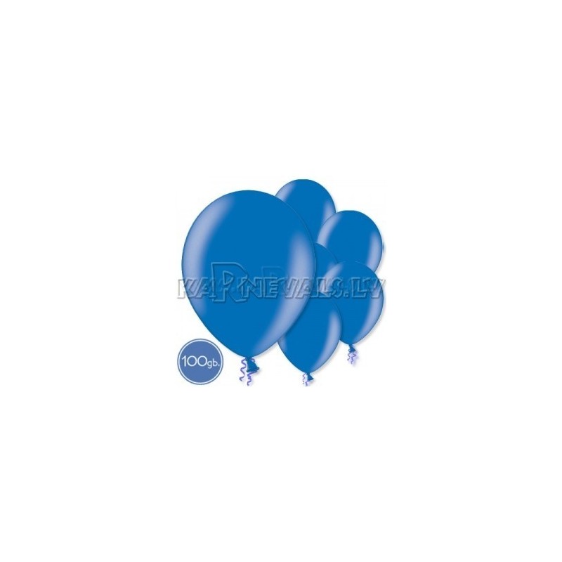 Латексные шары, синие, металлик