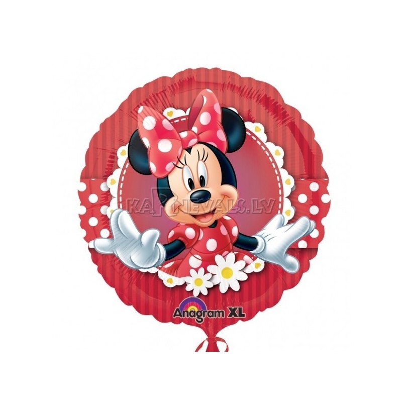 18"/45cm, folija balons  Tēma: Minnie Mouse