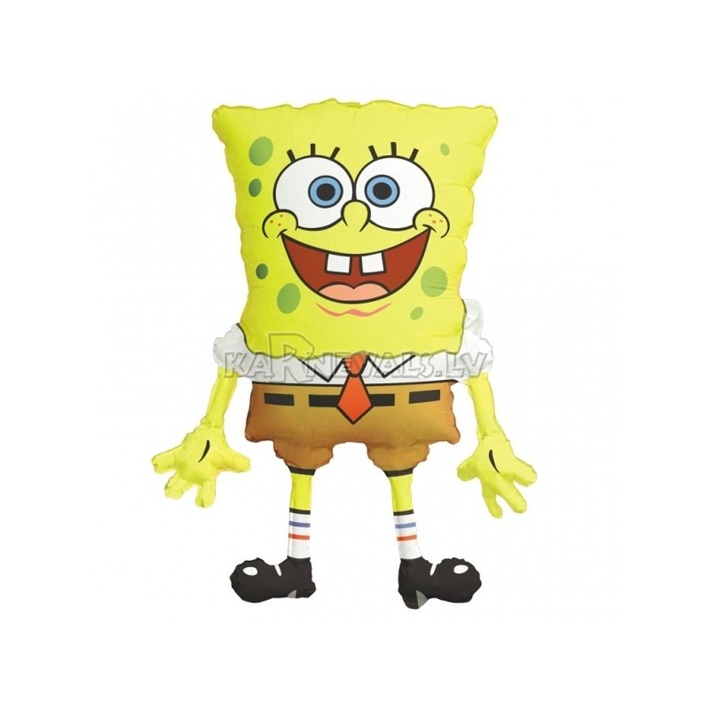 22"/56см x 28"/71см  Суперфигура из фольги Тема: SpongeBob