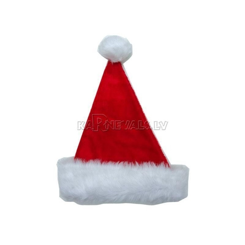Шапочка новогодняя из плюша