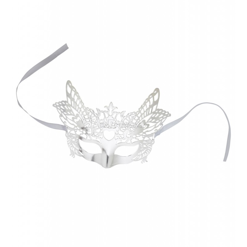 Венецианская серебряная маска