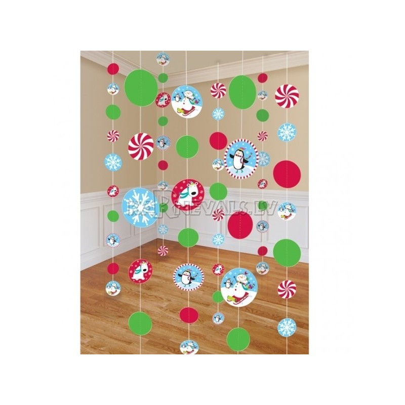 Piekara dekorācija - dzīvespriecīgs sniegavīrs no folija,  2.1 m