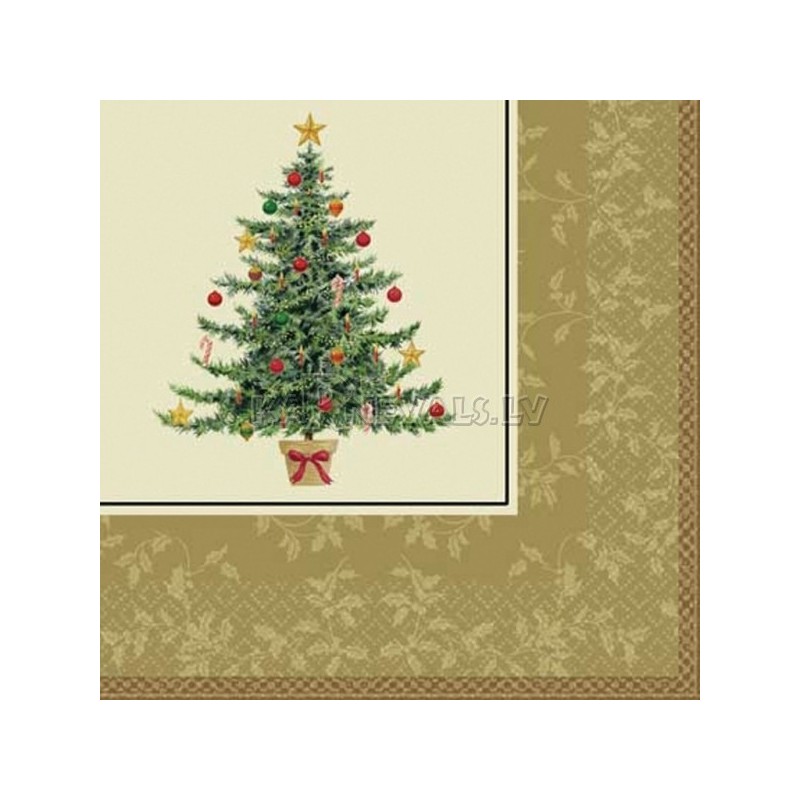 Dekoratīvais papīra salvetes, Tēma: klasiskās viktoriāņu eglite    16.gab.