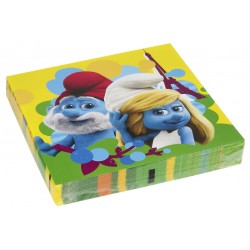 Салфетки бумажные Тема: Smurfs Movie 32.7см х 32,7см 16 шт.